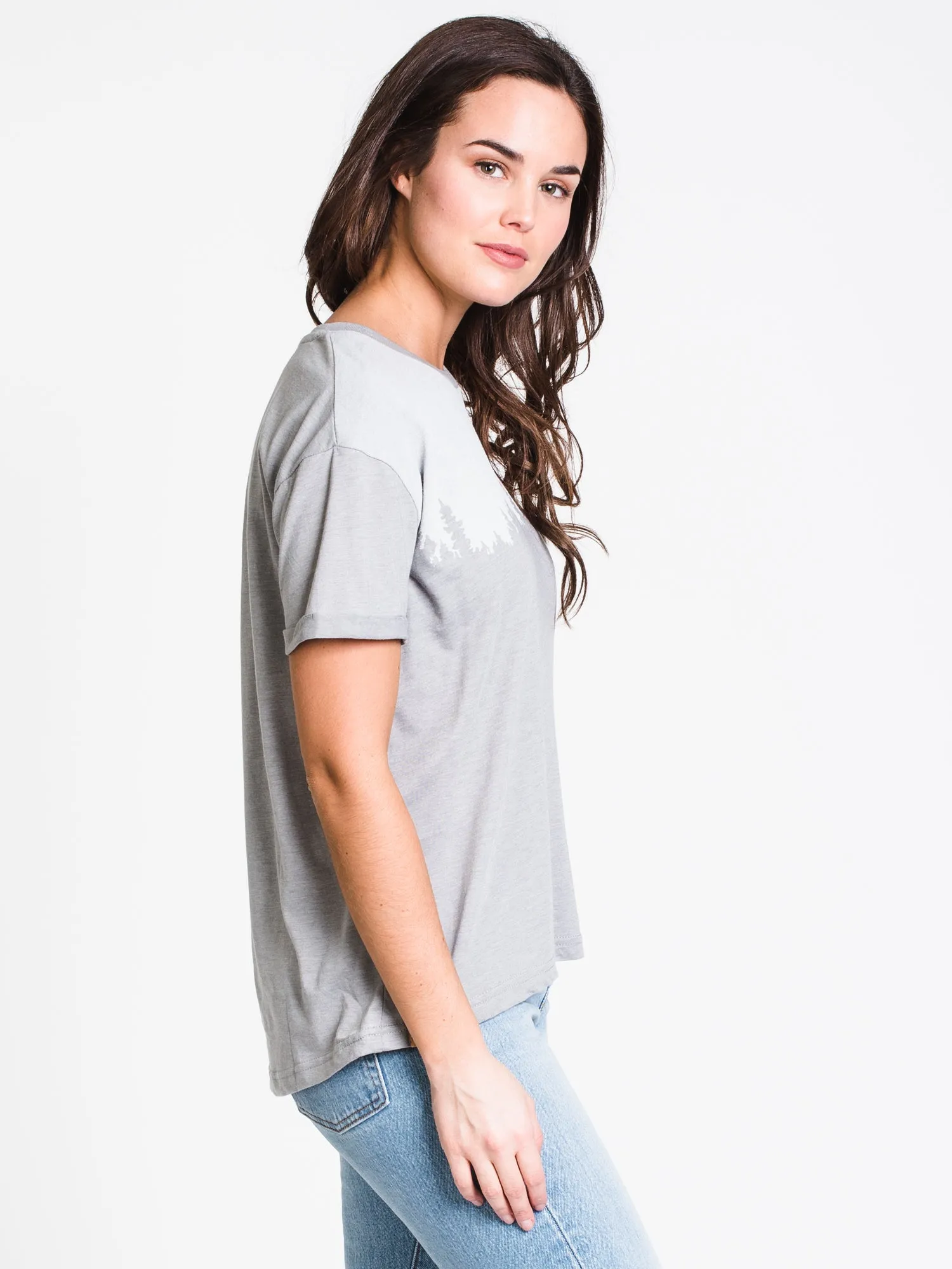 TENTREE DROP SHOULDER JUNIPER SHORT SLEEVE TEE-GRY - CLEARANCE