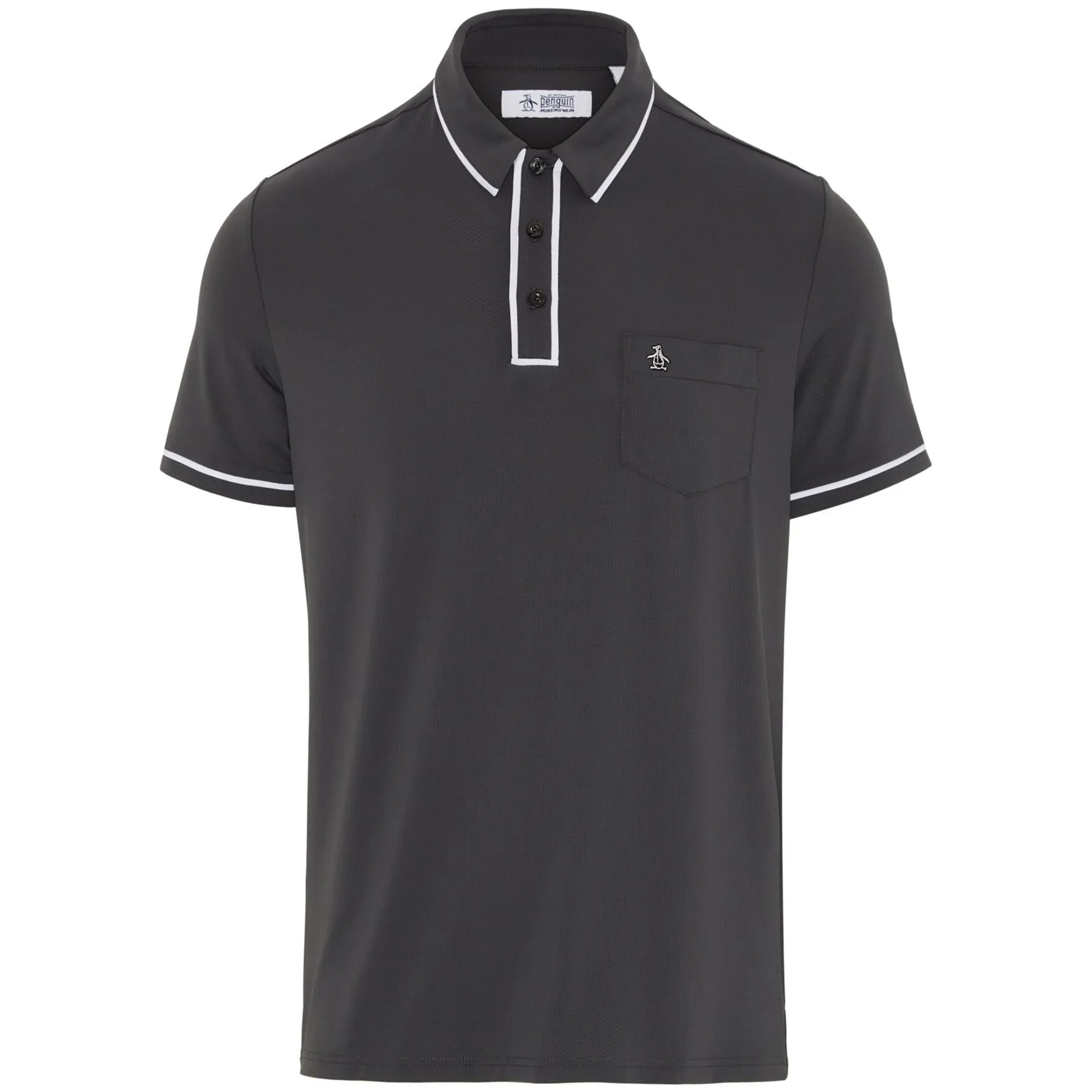 The Technical Earl Nylon Stretch Polo Asphalt Grey - SS24