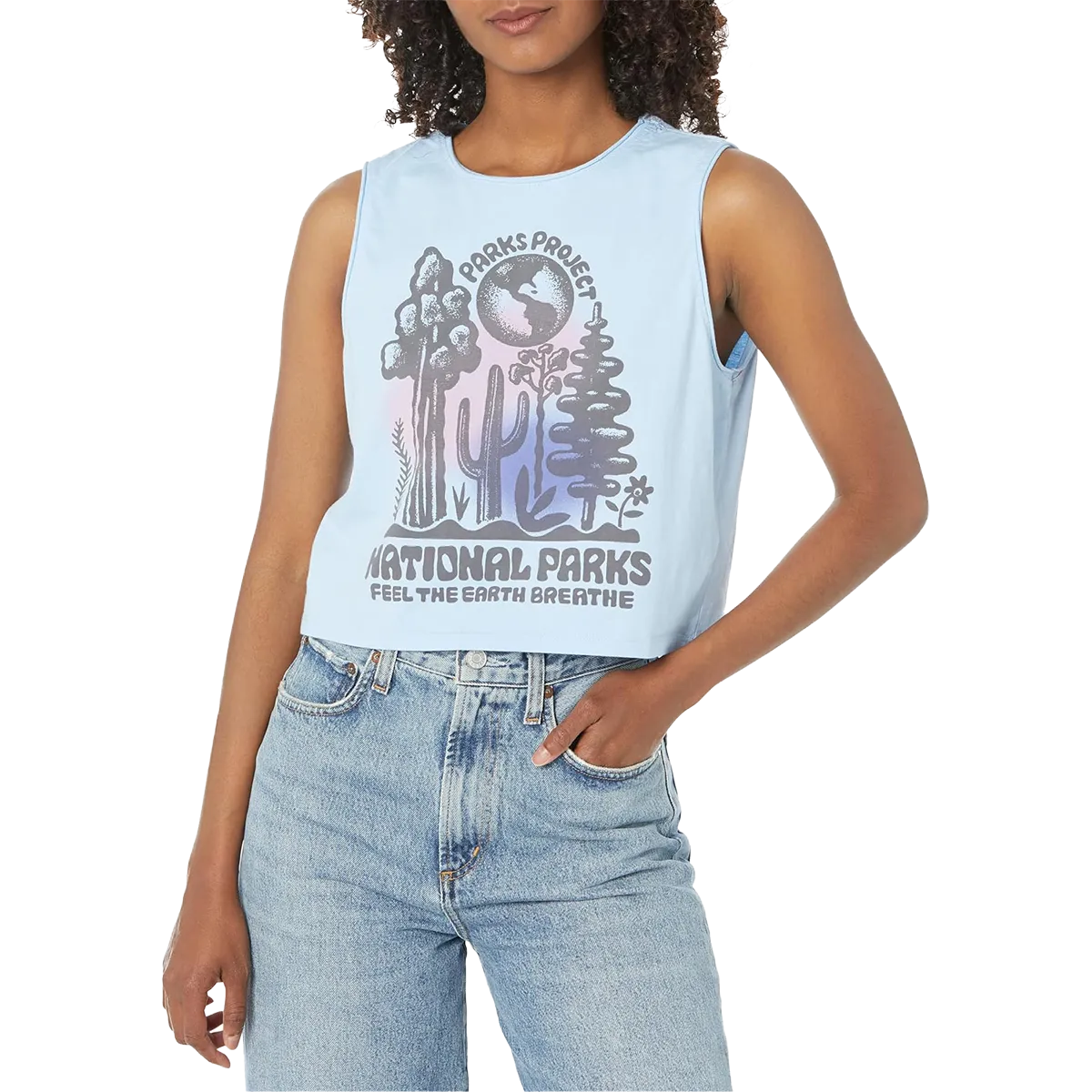 Women's Feel the Earth Breathe Stamped Tank