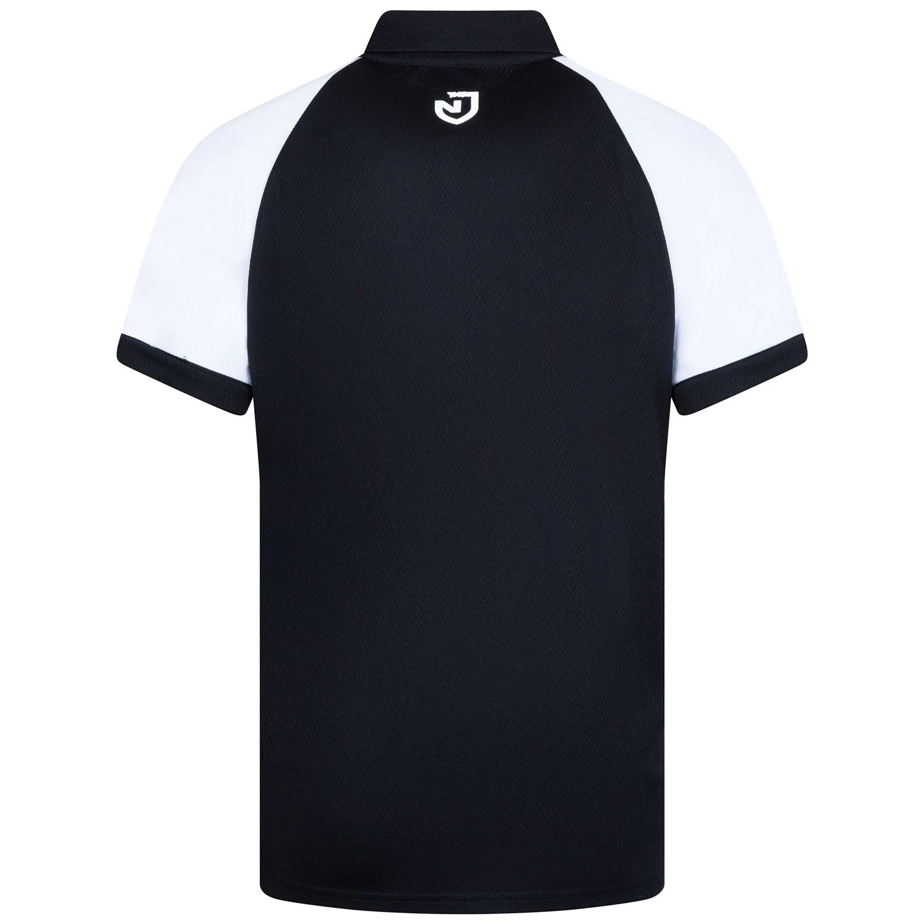 x NJ Comfort Fit V-Stripe Polo Black - W22