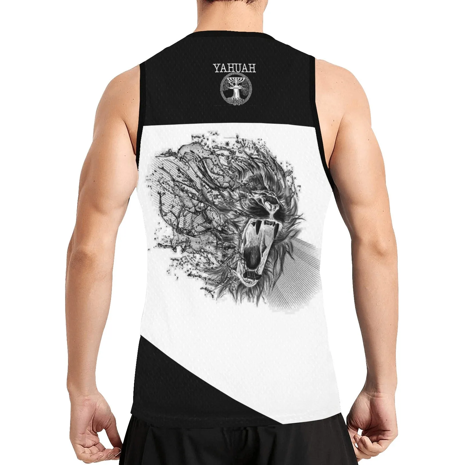 Yahuah-Tree of Life 02-06 Yin Yang Men's Designer Basketball Jersey